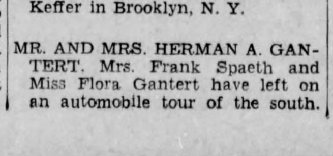 Herman Gantert w/wife, Aunt Rose, her husband and Aunt Flora