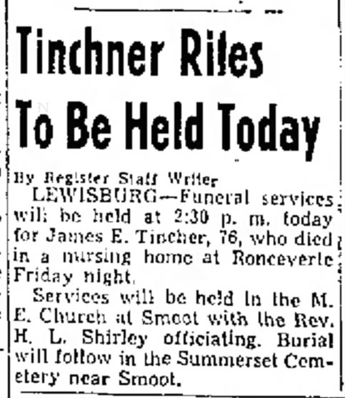 James E. Tincher 1946