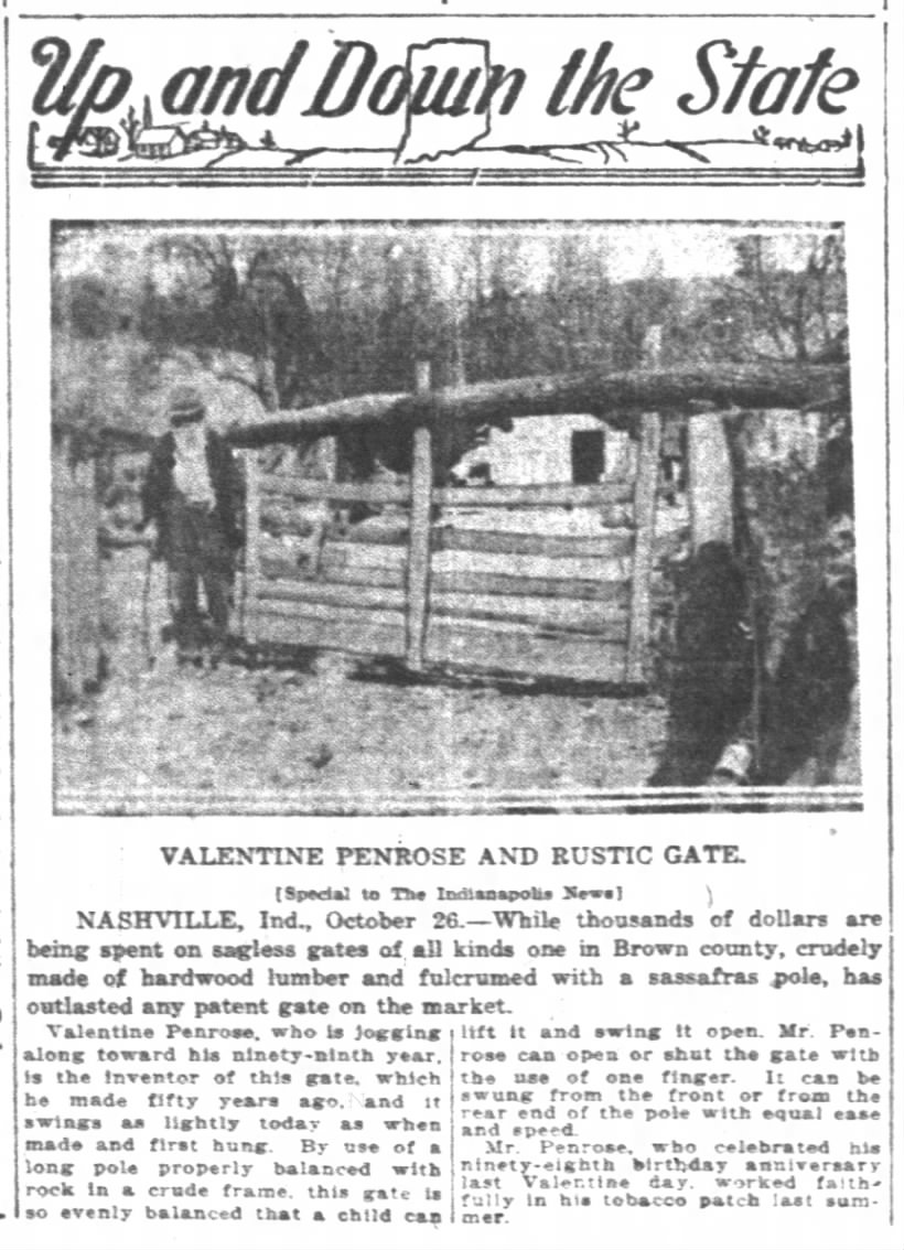 Valentine Penrose and the Rustic Gate