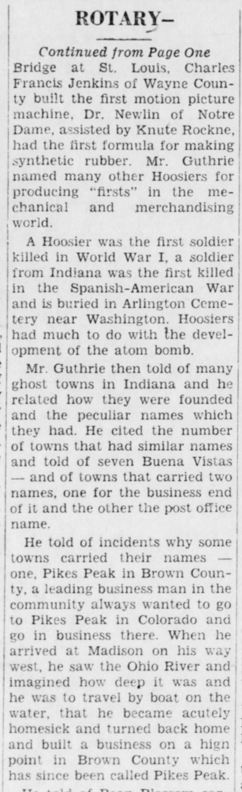 Rushville Republican Tuesday 14 Feb 1950 page 6