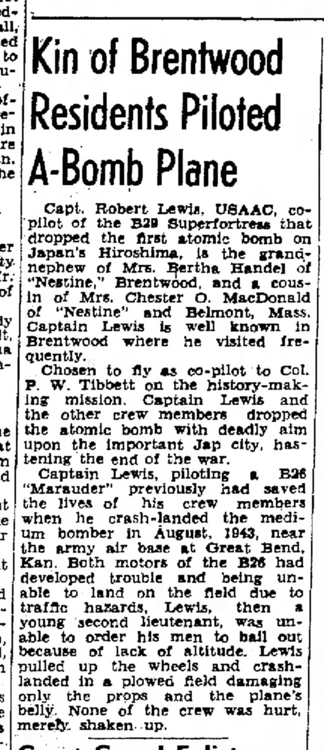 Handel, Erna - Capt Bob Lewis 7 Sep 1945, p2, The Portsmouth Herald (New Hampshire)