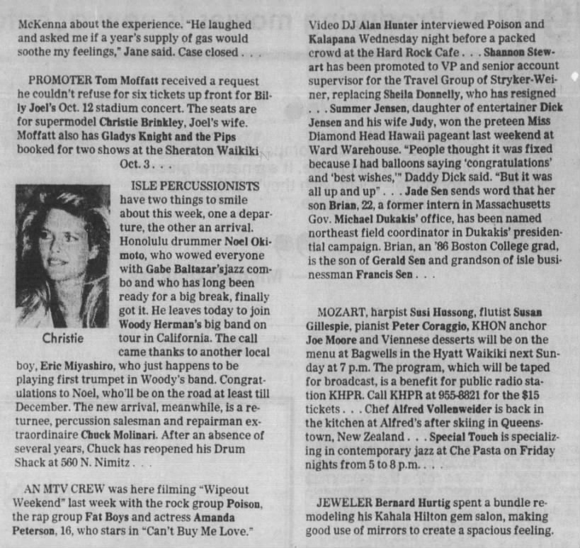 Honolulu Star-Advertiser Sun Sept 20, 1987