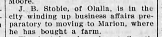 1909 - bought farm in Marion