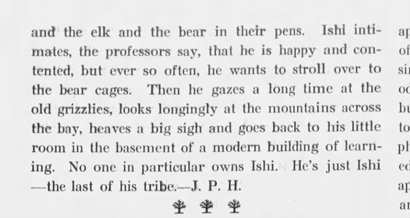 Ishi is wild man, last of Yana tribe pt 2 1912
