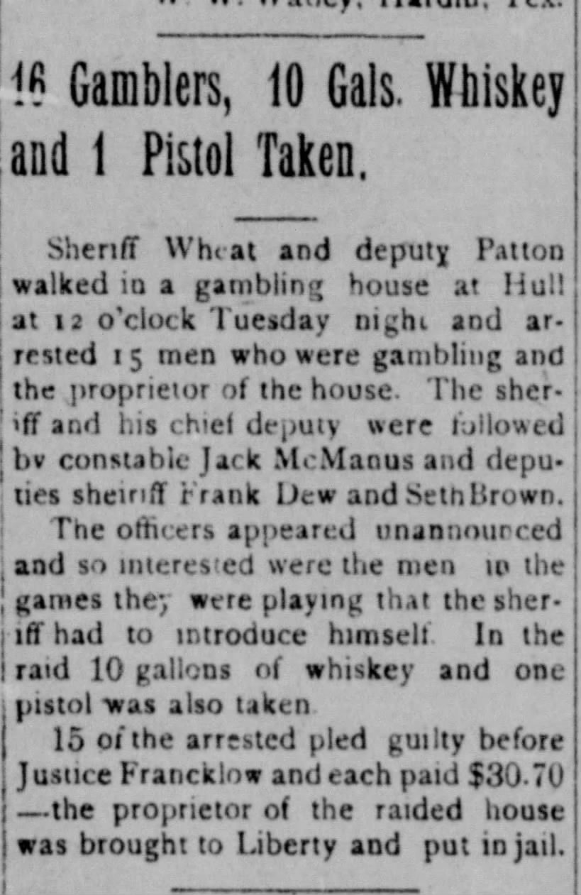 Gambling House Raid at Hull 1921