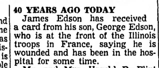 James Edson "40 Years Ago Today"