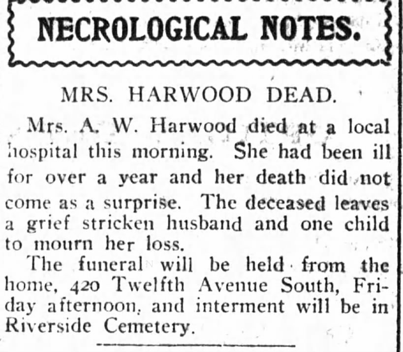 Martha Harwood death