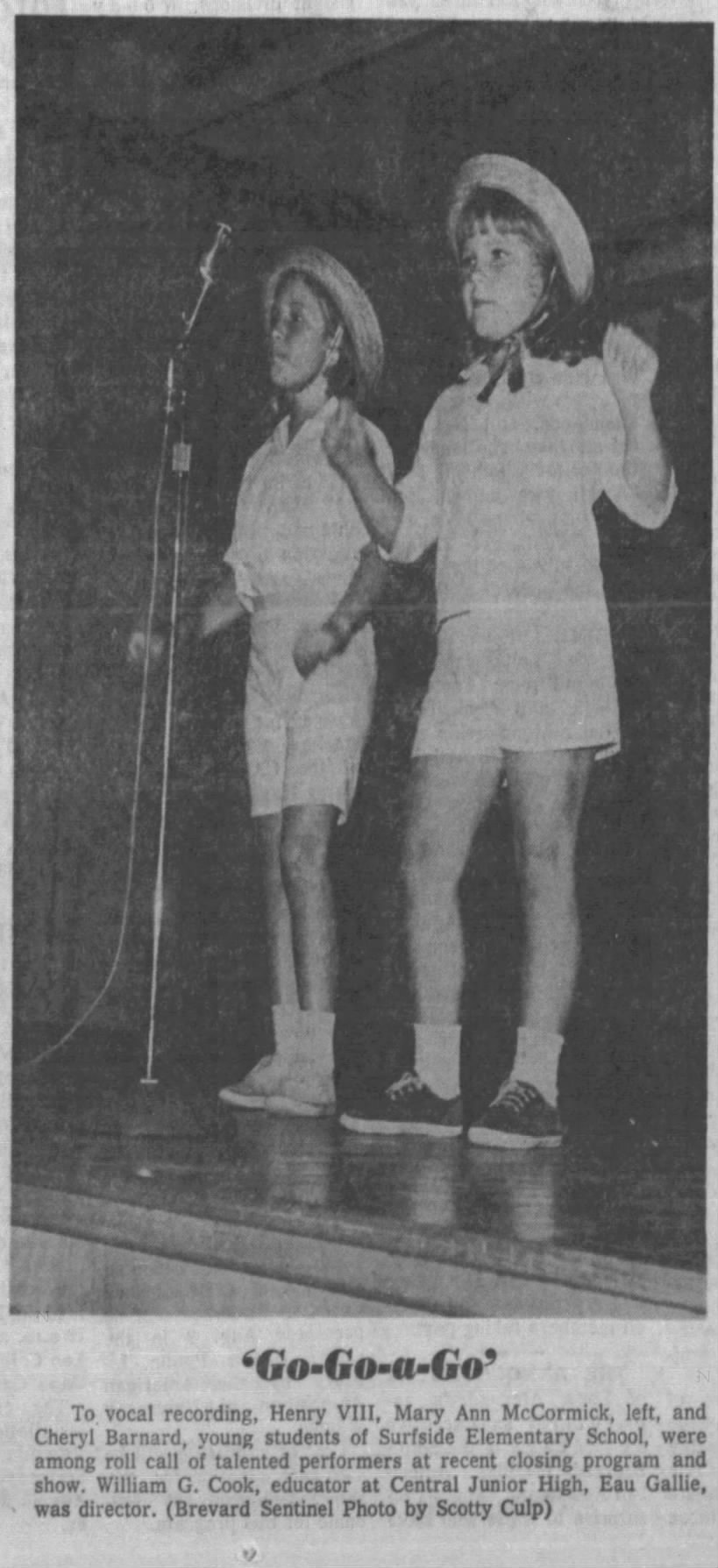 SHS-McCormack, Mary Ann (Class of 1974) Talent Show