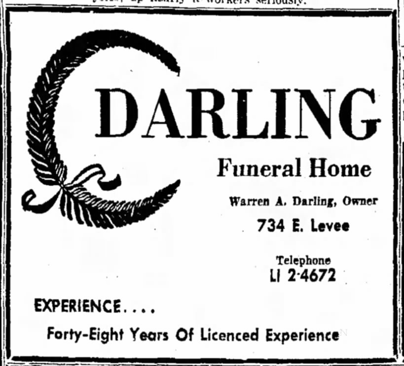 Darling Funeral Home AD
