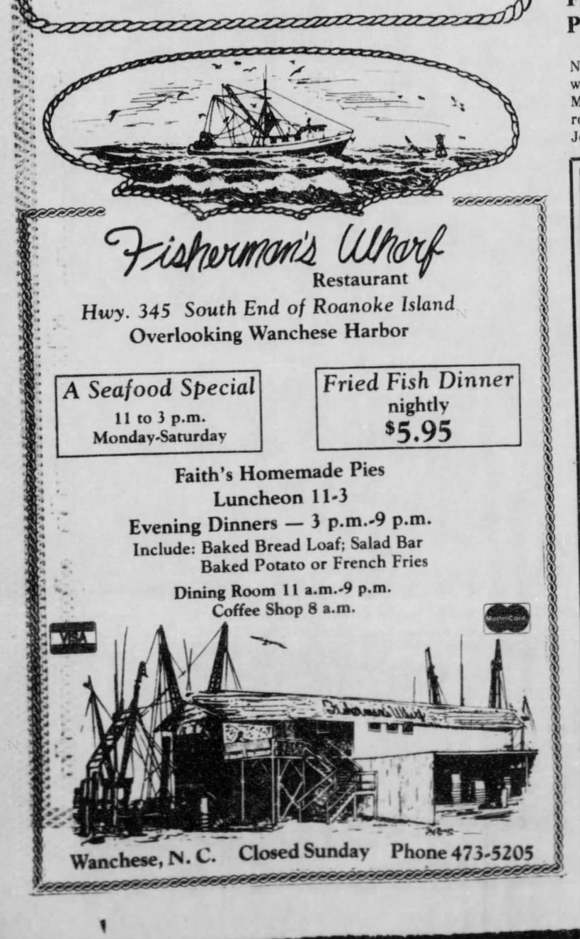 Fisherman's Wharf Ad 15 Jan 1970