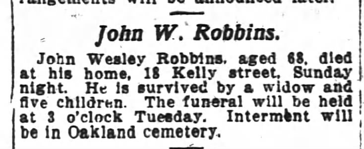 John W. Robbins Dies