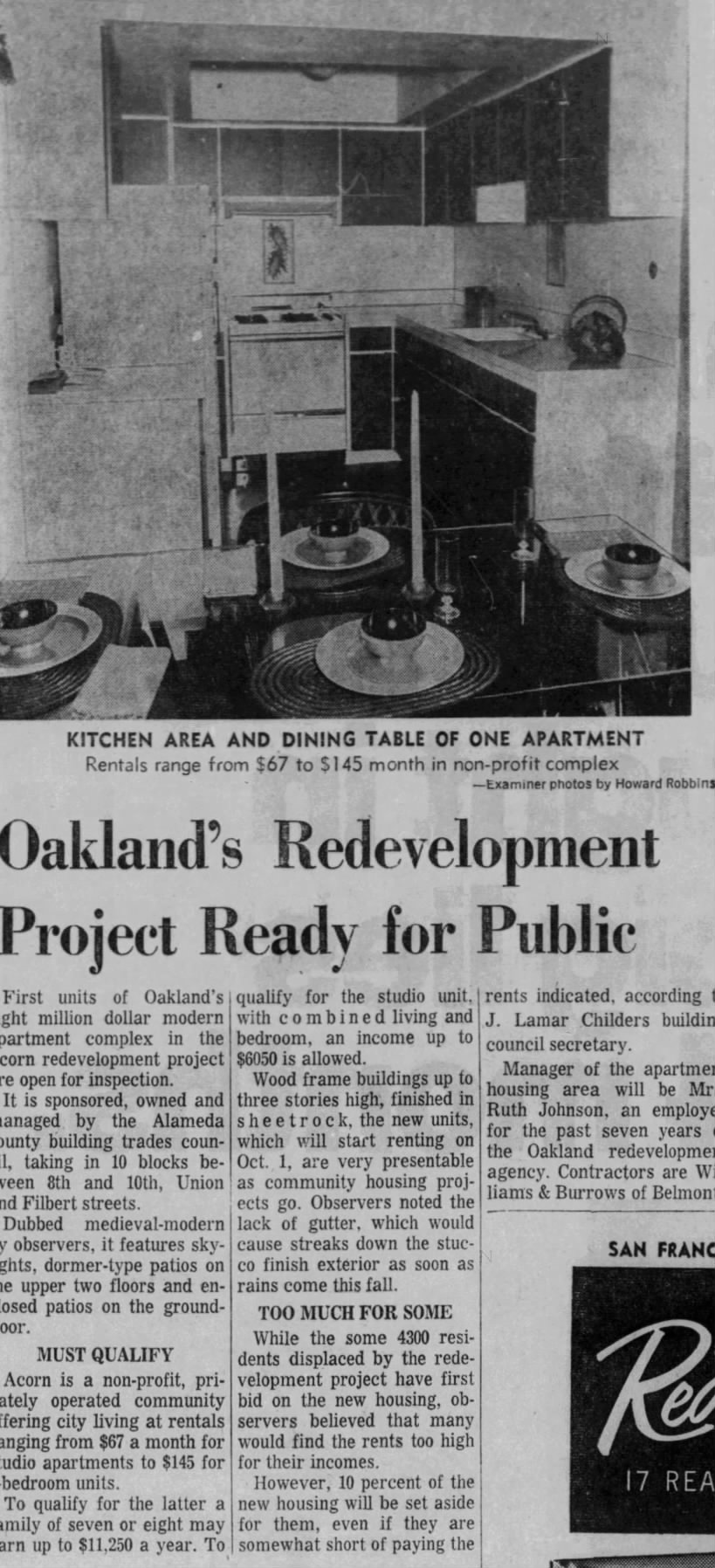 Project Ready for Public - SF Examiner September 16, 1968