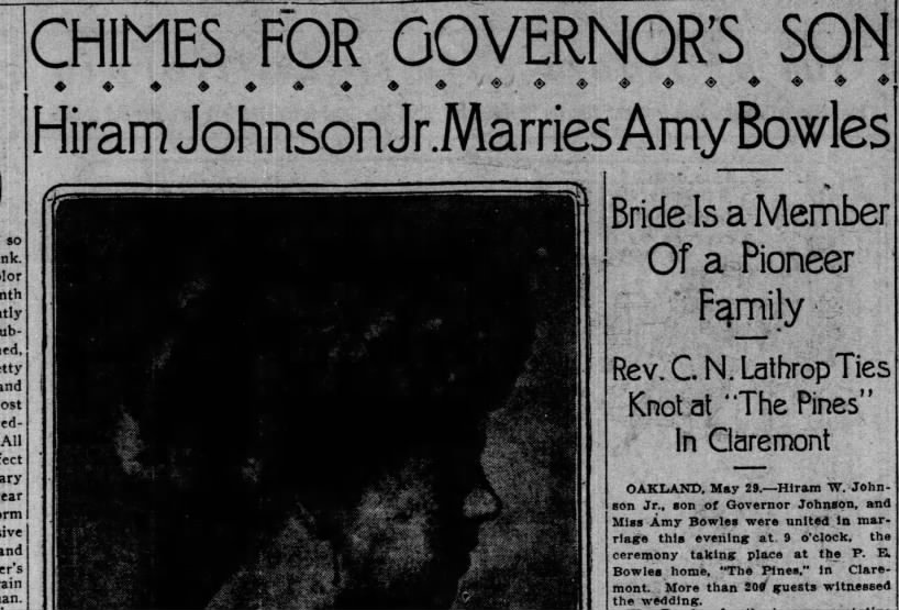 Wedding at The Pines - May 30, 1912