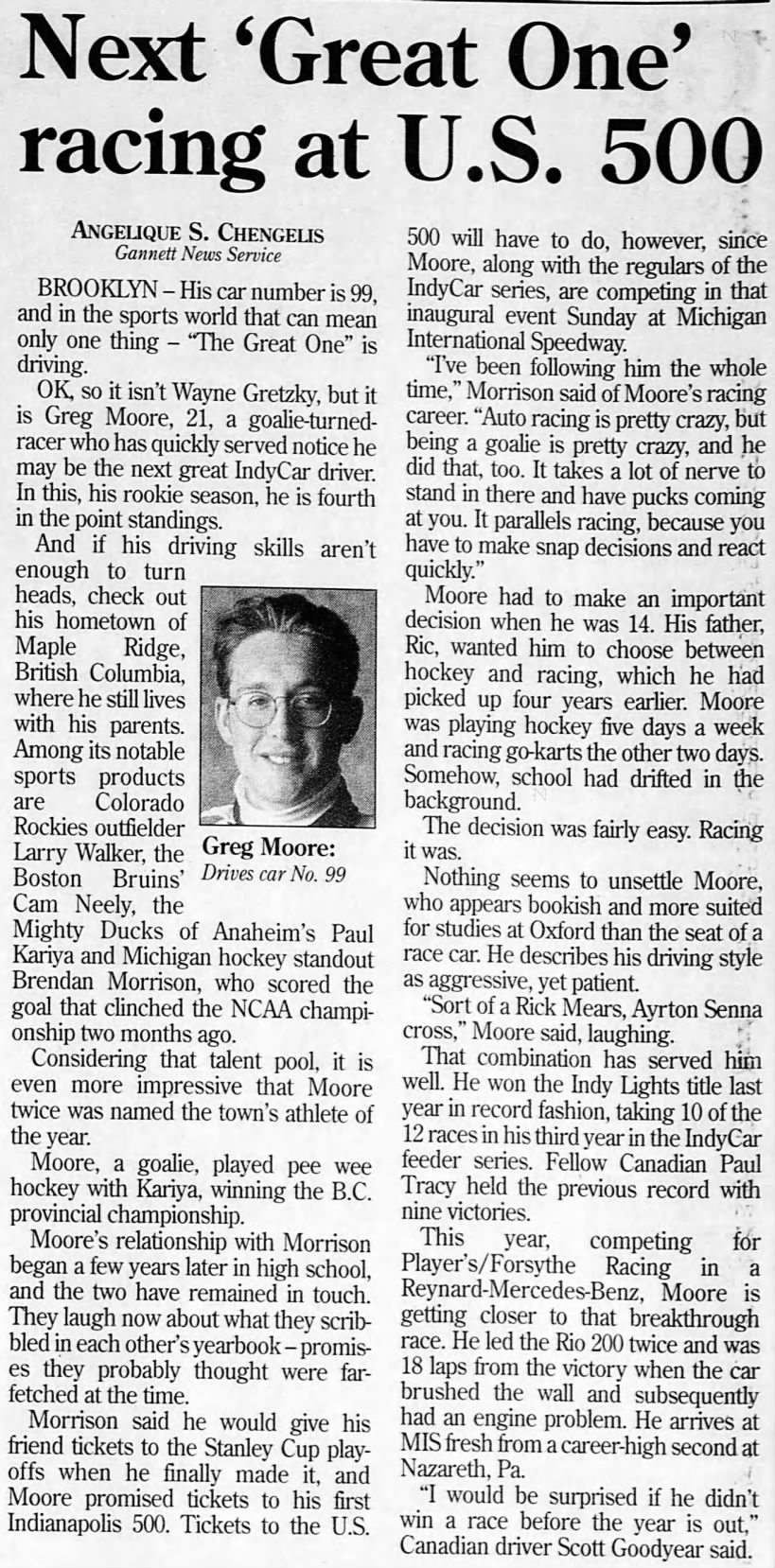 Greg Moore - BSC - May 29, 1996 - P4B