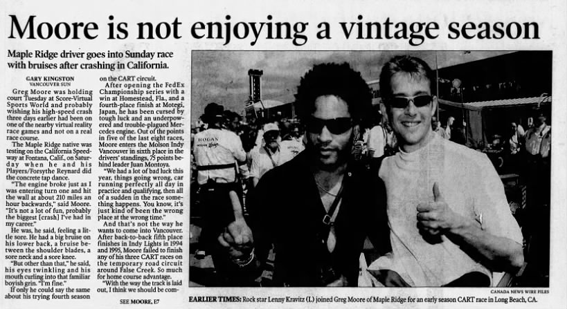 Greg Noore - September 1, 1999 - The Vancouver Sun