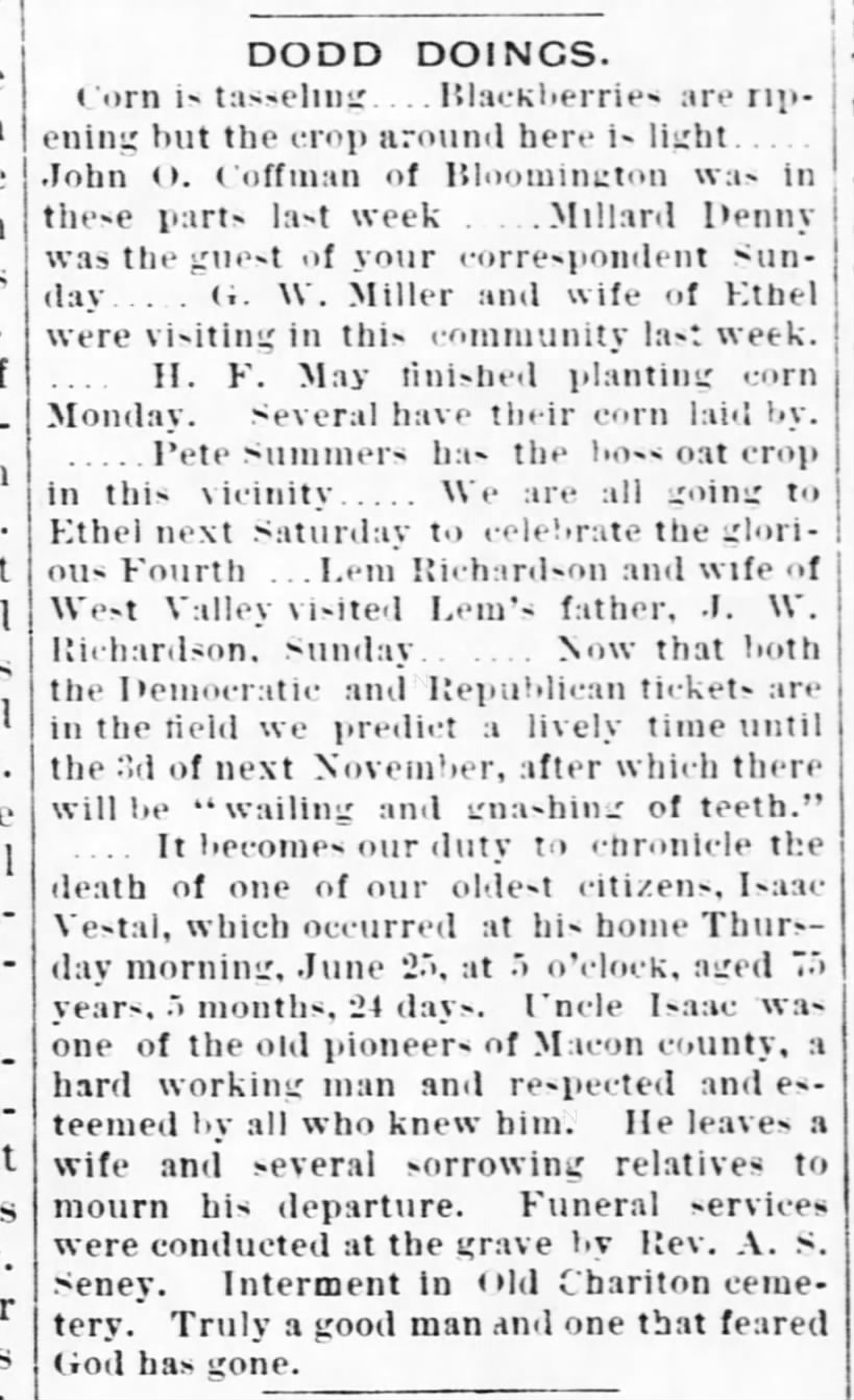vestal, isaac
macon times
03 jul 1896
page 1