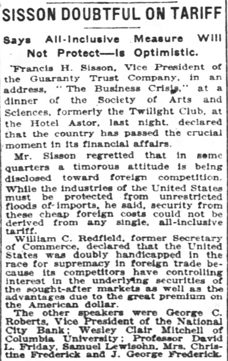 The New York Times
(New York, New York)
3 March 1921  Page 32