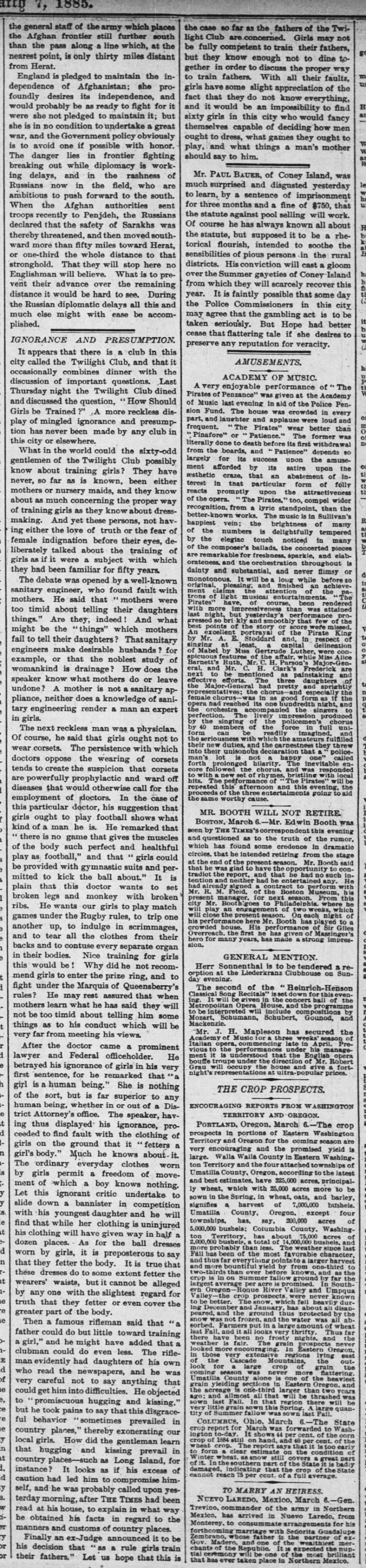The New York Times
(New York, New York)
7 March 1885  Page 4