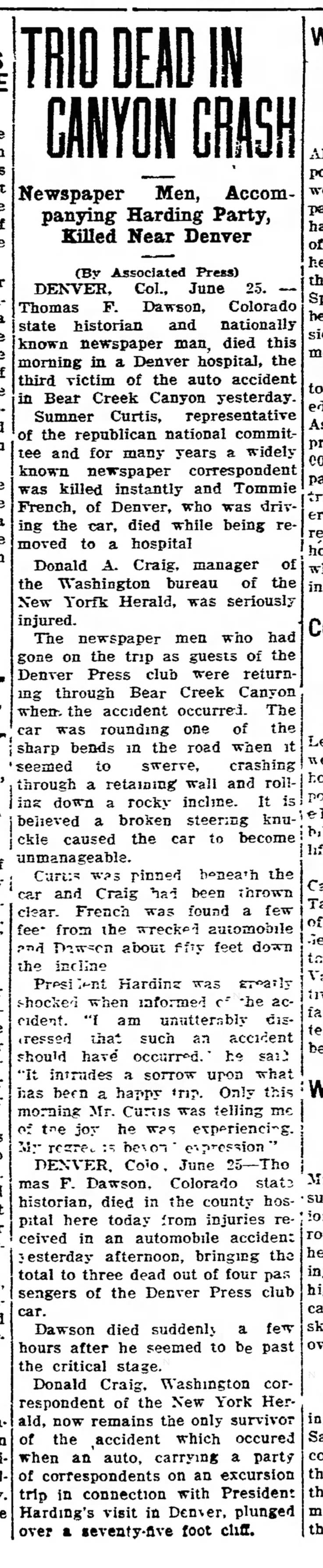 Iowa City Press-Citizen
(Iowa City, Iowa)
25 June 1923, p1