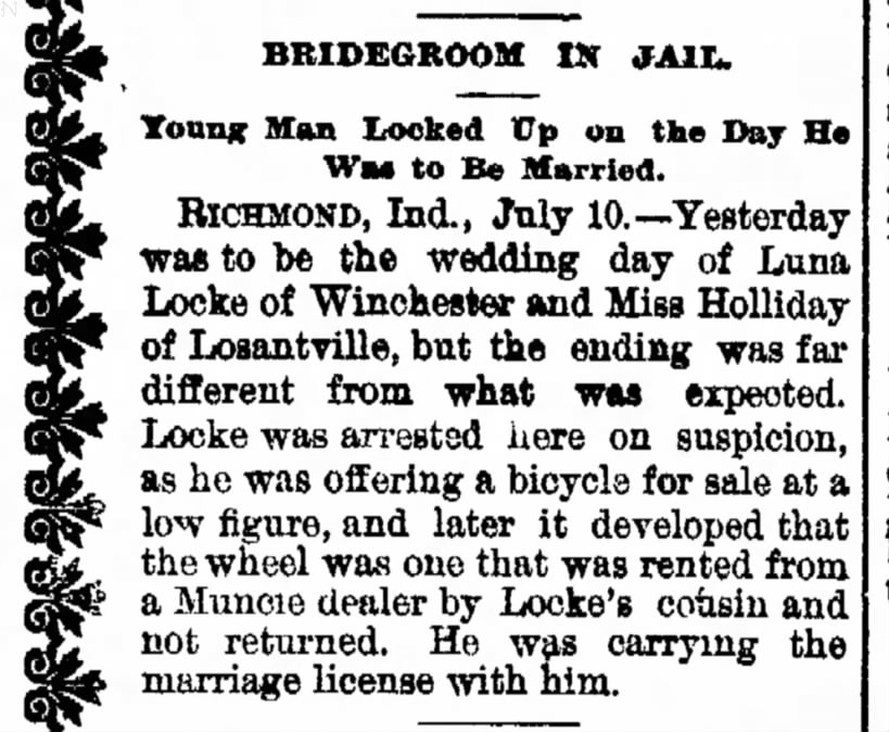 Bridegroom in Jail