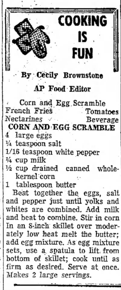 Corn & Egg Scramble