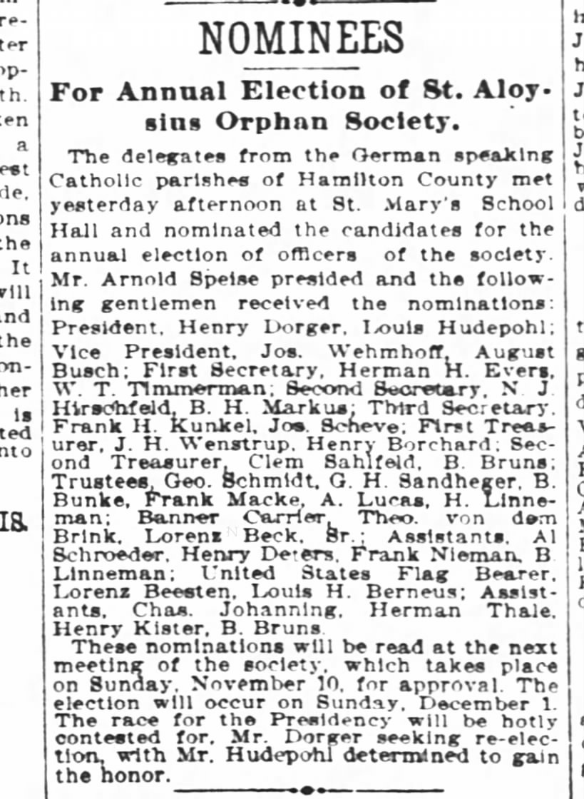 28 October 1901
Cincinnati Enquirer