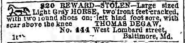 thomas degaw stolen horse
