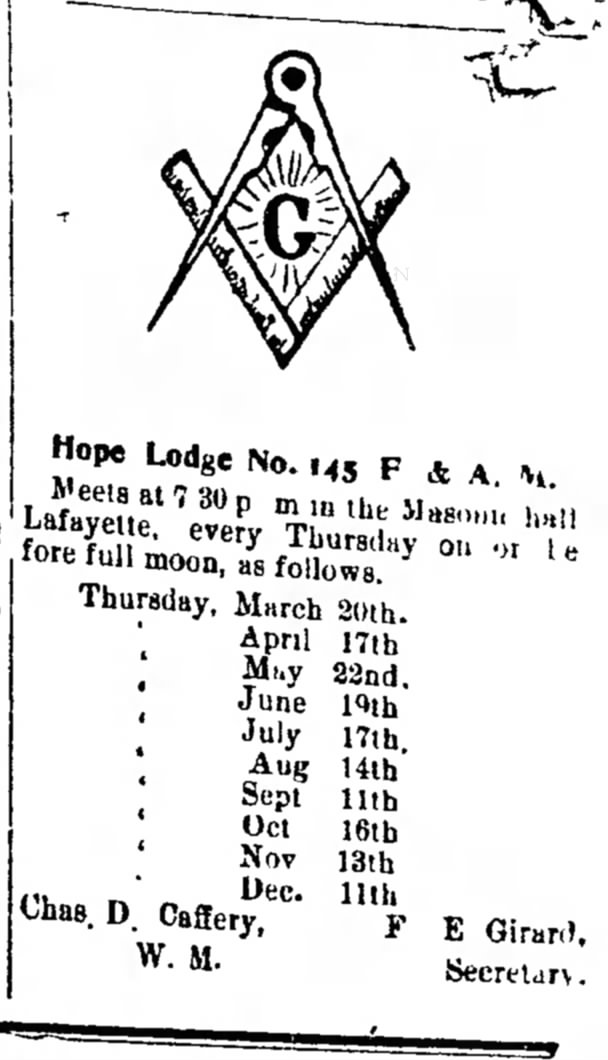 Hope lodge notice 17 May 1902