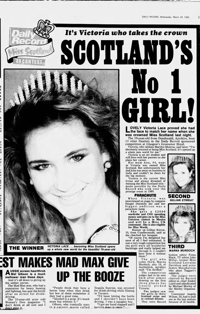 Miss Scotland 1989