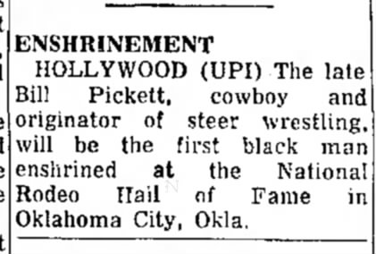 Bill Pickett Cowboy
