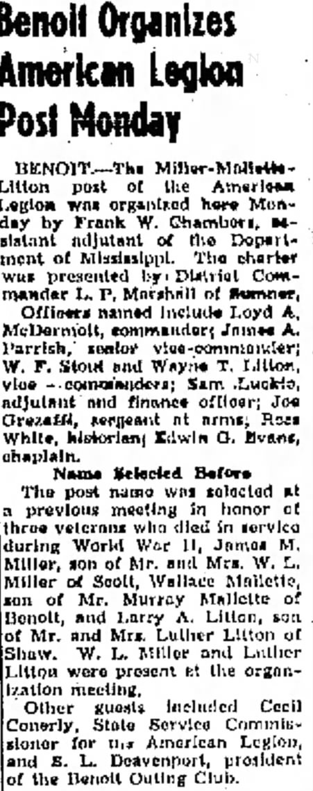 22 May 1947 The Delta Democrat-Times. Greenville, MS