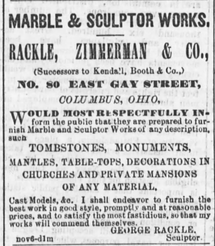 Ad for Rackle, Zimmerman, & Co.