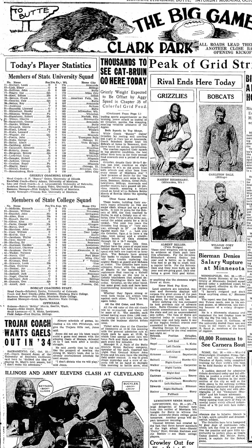 Montana Butte Standard •  21-October-1933