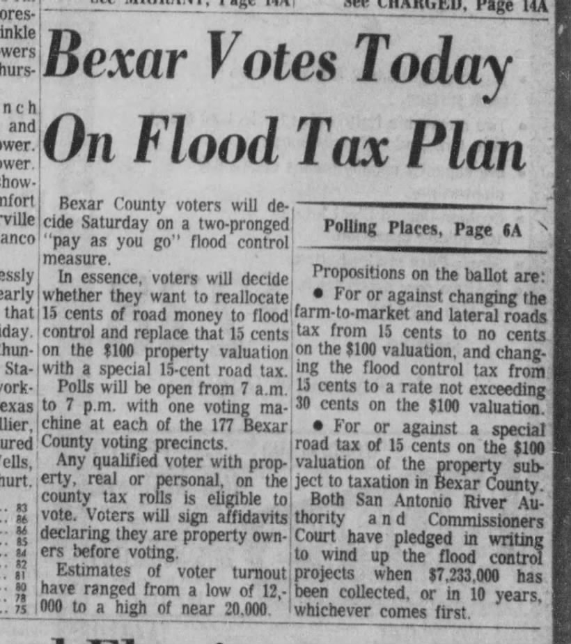 Flood Control Tax Vote