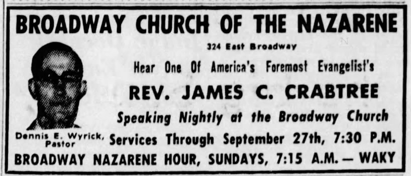 James C. Crabtree evangelist