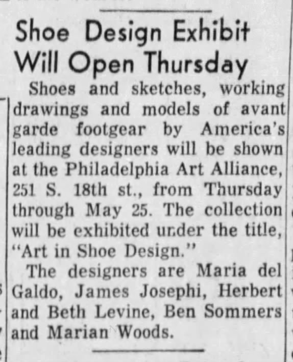 Marian Woods shoe designer