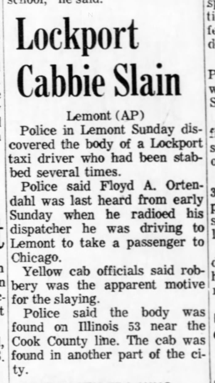 Floyd Ortendahl, Decatur Daily Review, Mon., Oct. 27, 1969