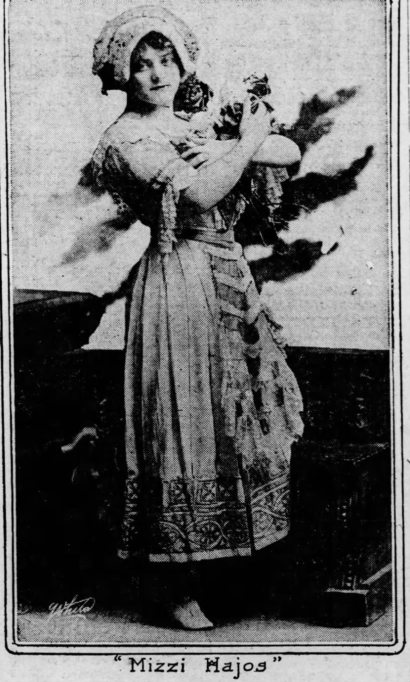Mitzi Hajos in "The Spring Maid", 1911