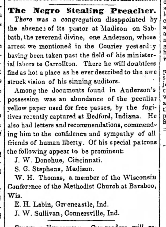 UGRR Elijah Anderson papers names abolitionists