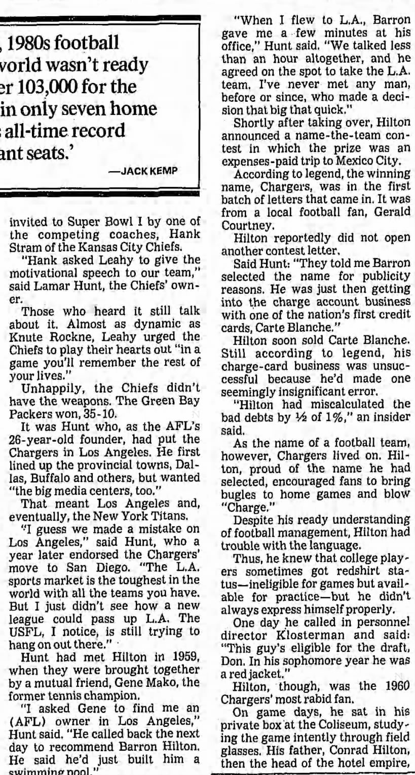 Founding of the Chargers Los Angeles Times 1985-09-17 Page 46