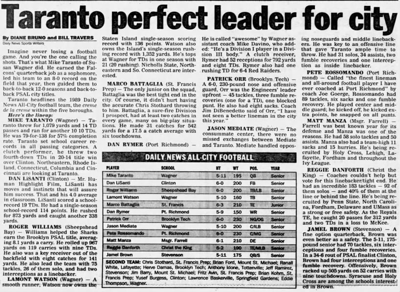 Taranto perfect leader for city