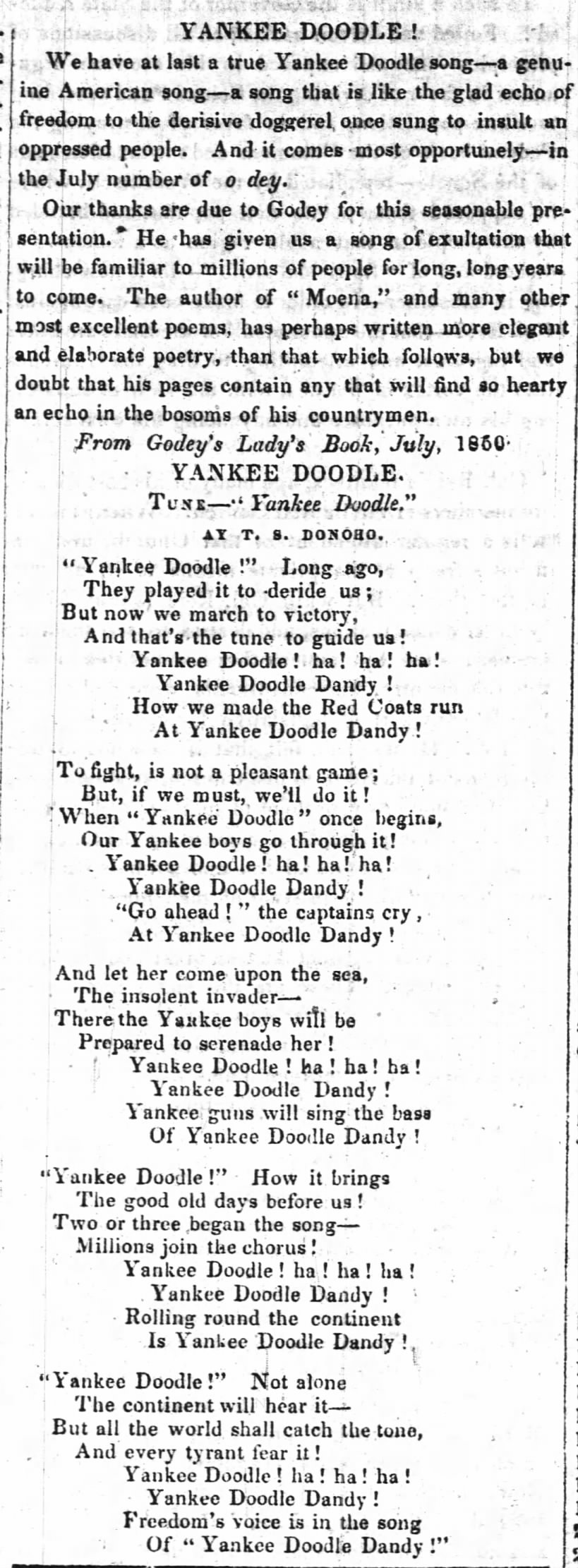 Revised Yankee Doodle