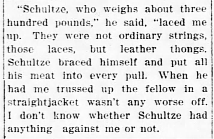 Schultze laced the corset