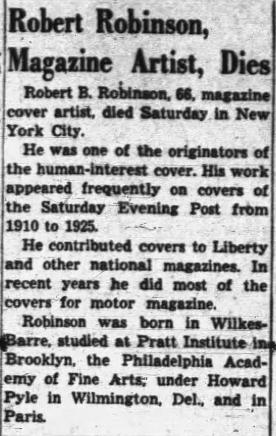 Obituary for Robert Bernard Robinson
