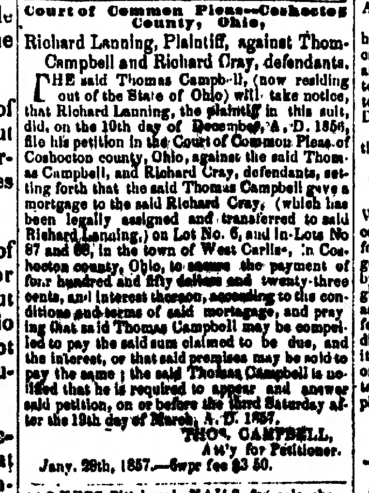 1857-Lanning sues Campbell