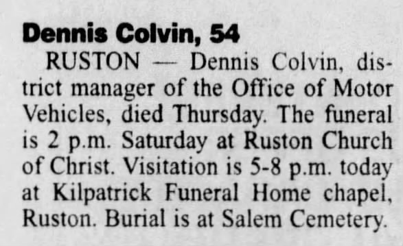 Dennis D. Colvin