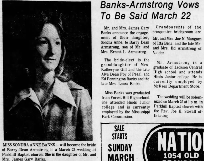 Banks-Armstrong Engagement Announcement