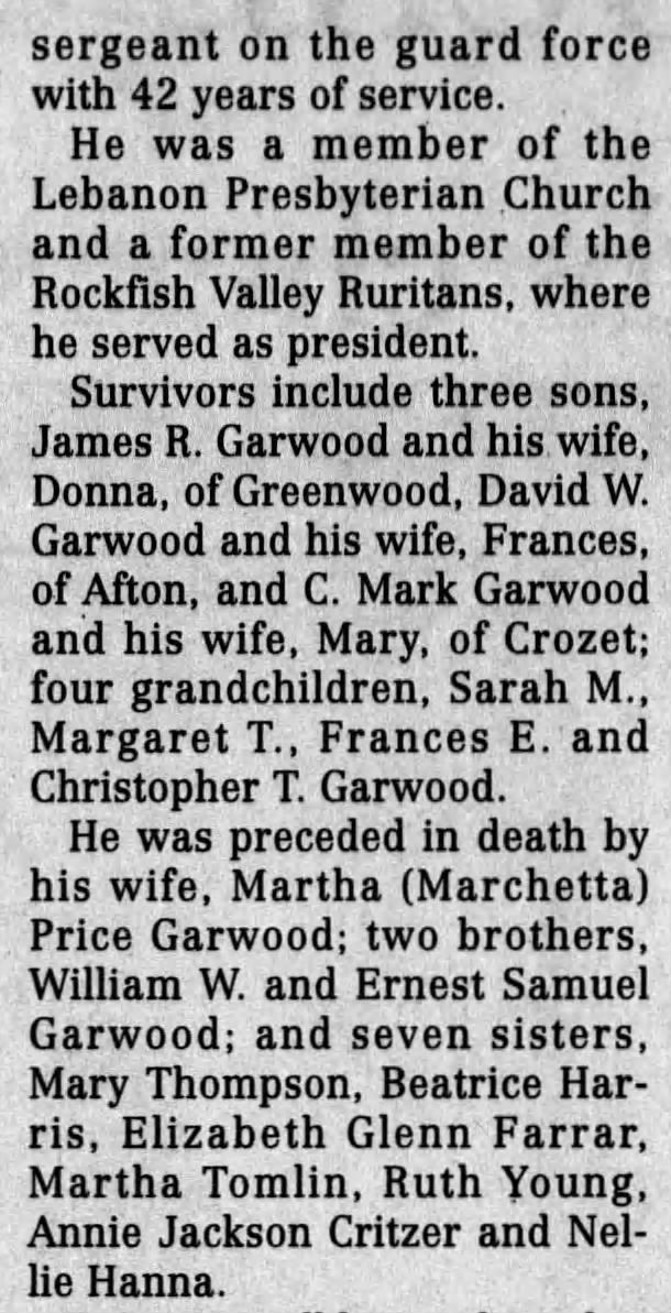 James Goodloe Garwood Obituary Part 2