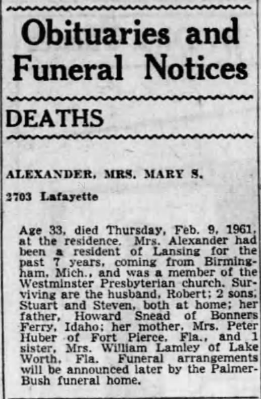 obit Mary Louise Alexander 2