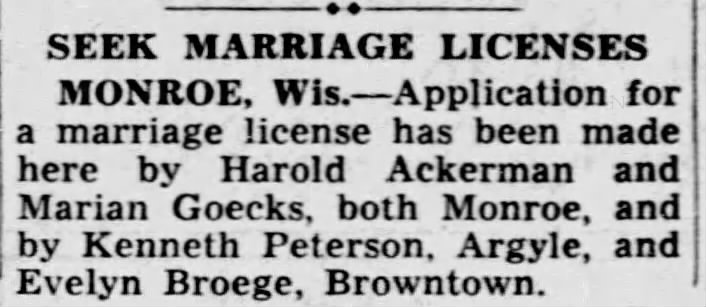 Marriage of Peterson / Broege